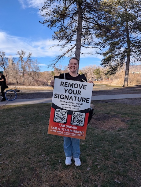 OG sandwich board walker